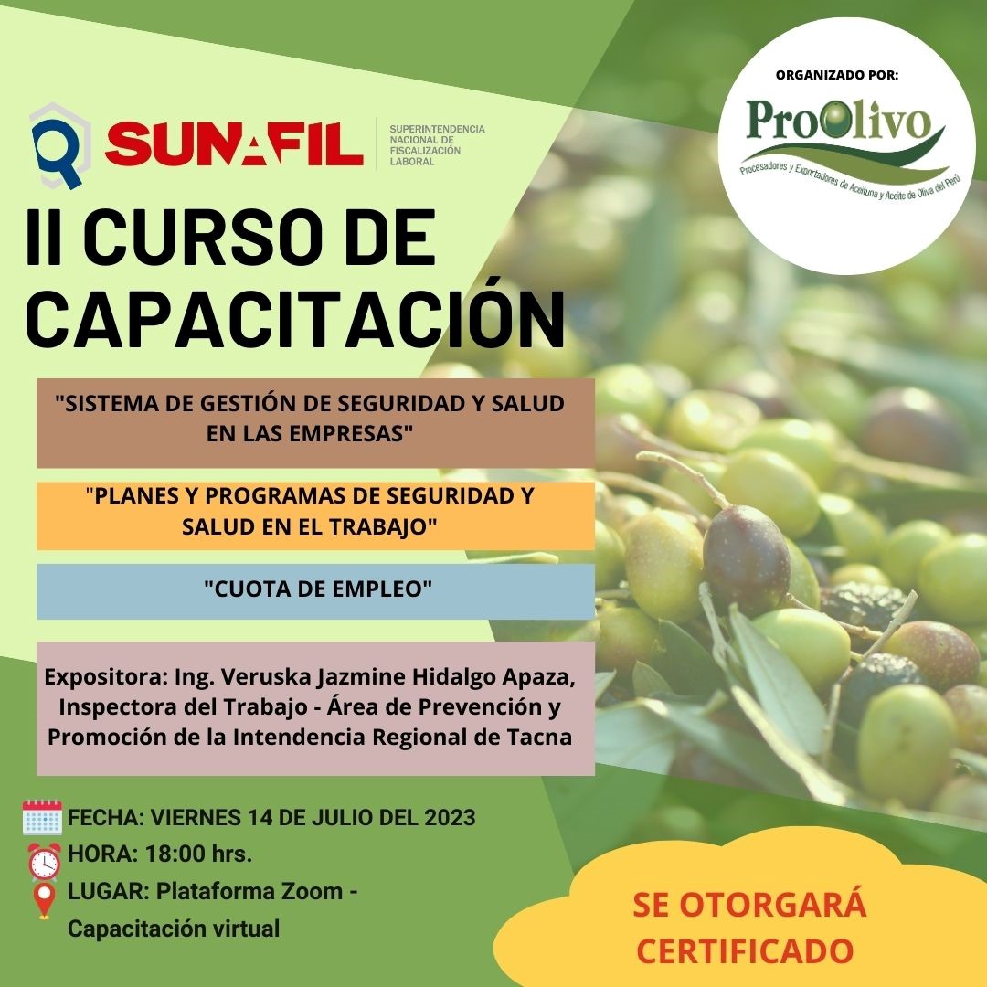 Jornada Técnica: “Importancia de la Producción Orgánica del Olivo”